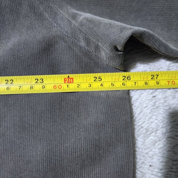 Eccolo Shirt Men's Size Large Button Down Long Sleeve 16-16 1/2 Neck Taupe - Picture 10 of 11